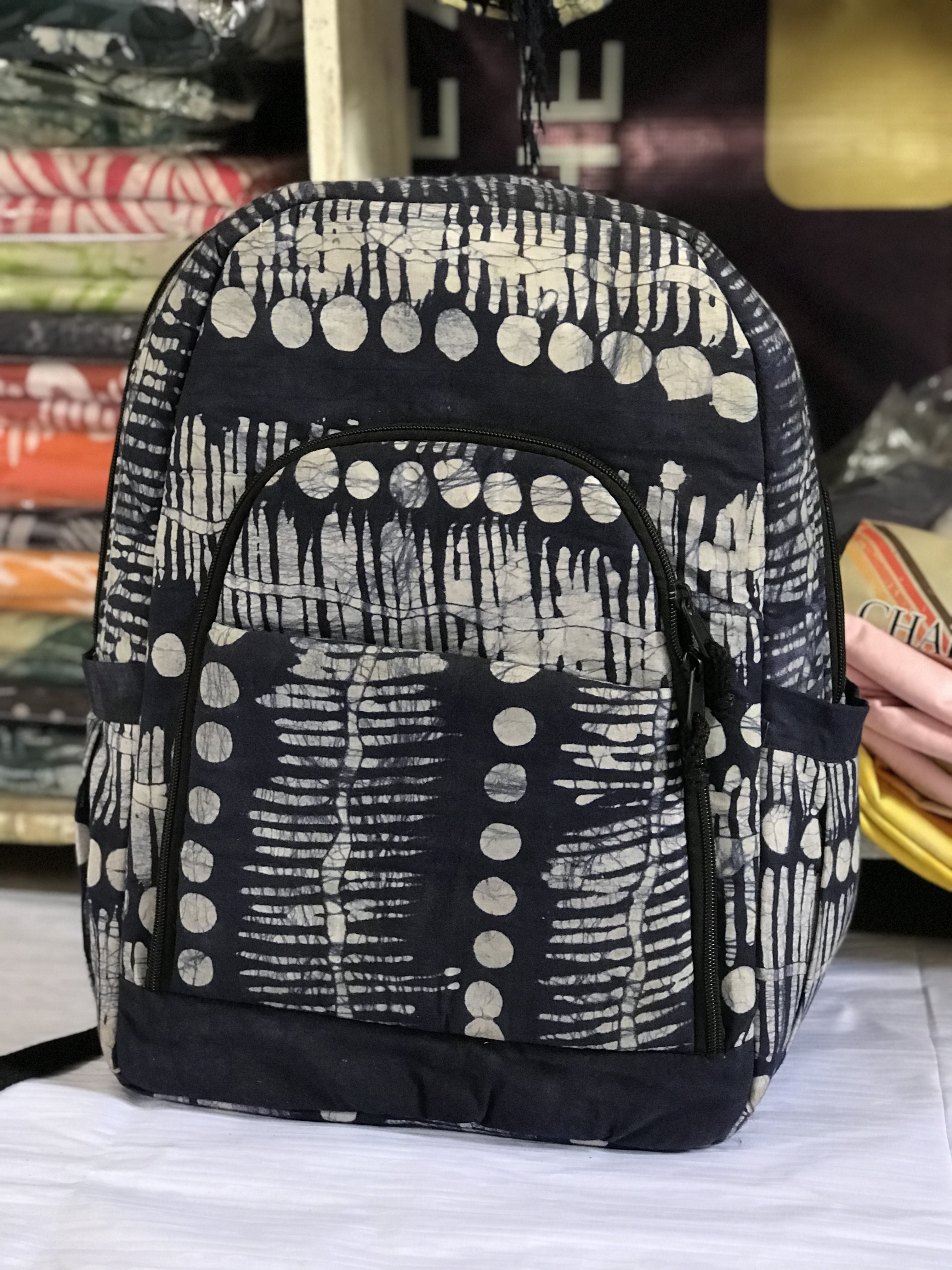 IMG_16 Adire School Bag Batik (One size) Unisex