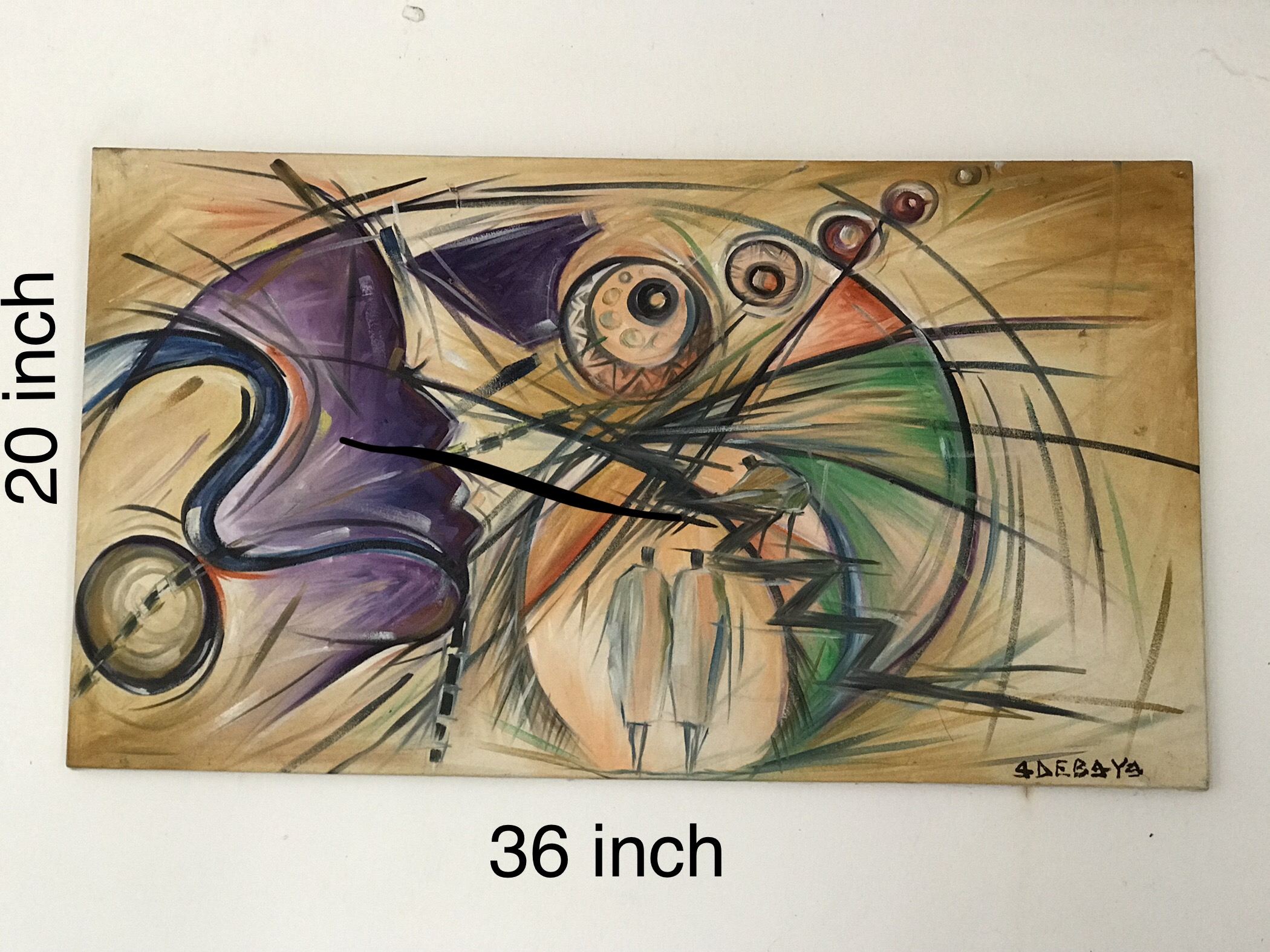 Artwork 20 by 36 inches